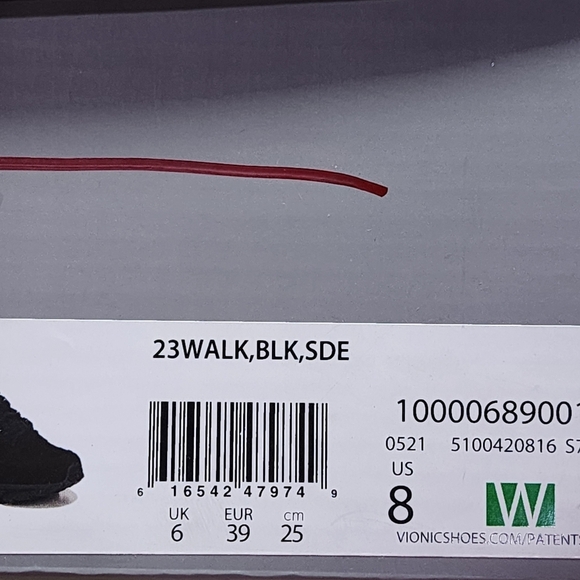 Vionic Women's Walker Classic Walking Shoes Black - 8 - Picture 9 of 9